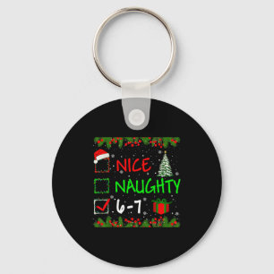 Chaveiro 6-7 Meme Legal Travesso 67 Natal Papai Noel Diz