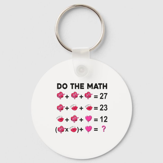 Chaveiro 6 7 Meme Seis Sete Faça a Matemática Professor Dia (Frente)