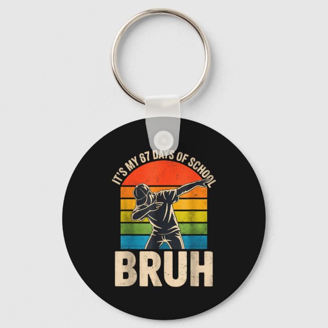 Chaveiro 6 7 Meme Six Seven Dabbing It's My 67 Days Of Scho (Frente)