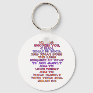 Chaveiro 6:8 de Micah