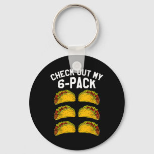 Chaveiro 6 Malhações Taco Engraçado Gym Mexicano Topo Para