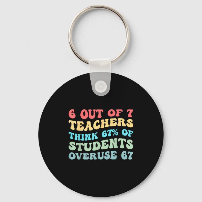 Chaveiro 6 Out Of 7 Teachers Think 67% Of Students Overuse  (Frente)