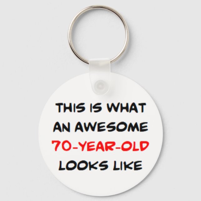 Chaveiro 70 anos, incrível (Frente)