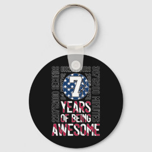 Chaveiro 7 Anos De Aniversário De 7 De Basquete Incrível