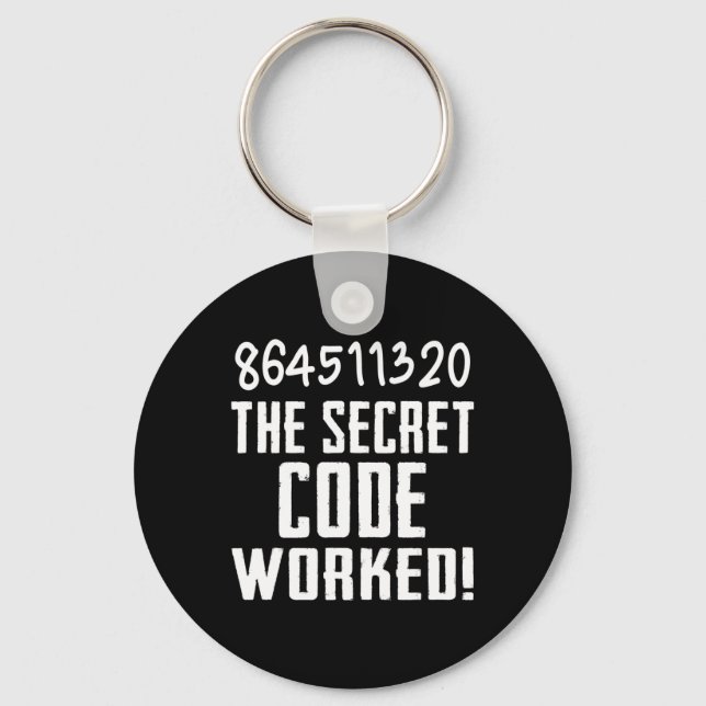 Chaveiro 864511320 O Código Secreto Funcionou! Trump Perdeu (Frente)