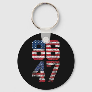 Chaveiro 8647 Anti Trump 86 47 Retro Anti-trump U Flag Imp