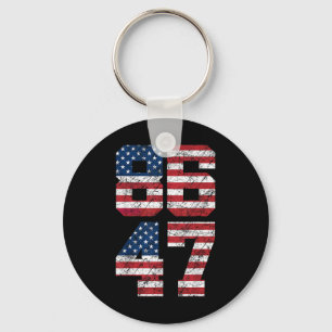 Chaveiro 8647 Anti Trump 86 47 Retro Anti-trump U Flag Imp