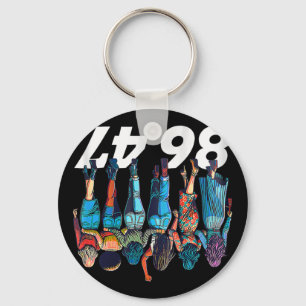 Chaveiro 86 47 Mulheres Engraçadas Anti Trump Meninas Retro