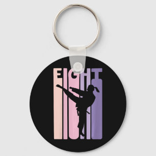 Chaveiro 8.º Aniversário do Presente Karate Retro Taekwondo