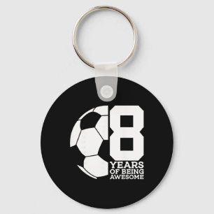 Chaveiro 8 Anos Sendo Futebol Incrível 8º Aniversário 