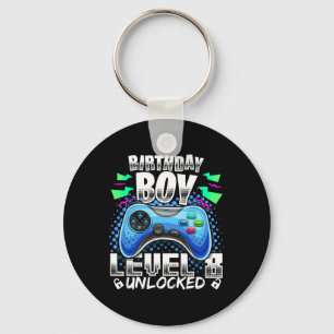 Chaveiro 8 Jogo de Vídeo Desbloqueado 8º Aniversário Gamer 
