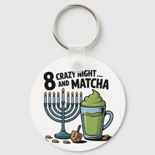Chaveiro 8 Noites Loucas E Matcha Hanukkah Judeu