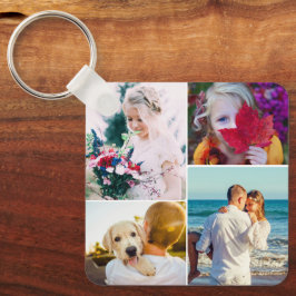 Chaveiro 8 Photo Double Sided Metal Rounded Keychain