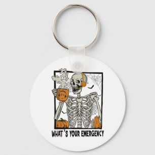 Chaveiro 911 Dispatcher Halloween Skeleton What Your Emerge
