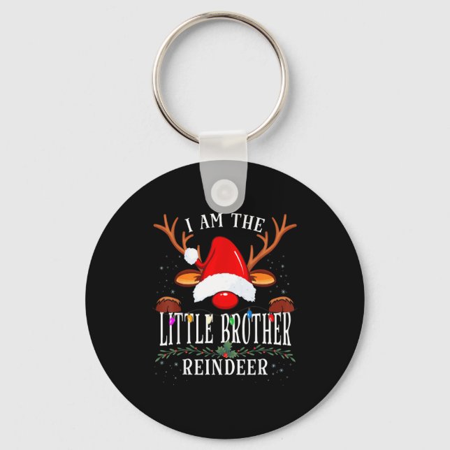 Chaveiro 99 I Am The Little Brother Reindeer Christmas Fami (Frente)