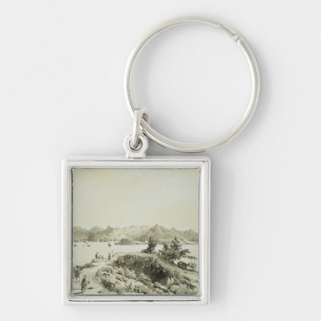 Chaveiro A baía e a ilha de Hong Kong, chapeiam 4 'de Ske (Frente)