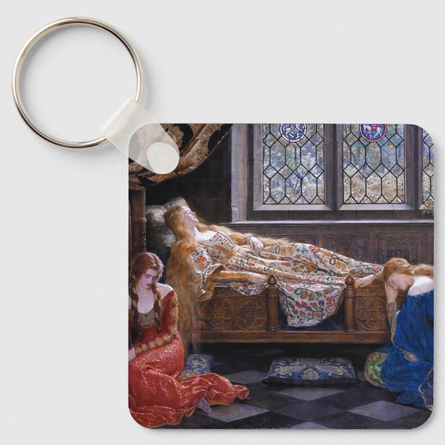 Chaveiro A Bela Adormecida, c. 1921 por John Collier (Frente)