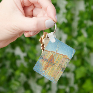 Chaveiro A Boia Vermelha de Paul Signac, Pontilhismo Vintag