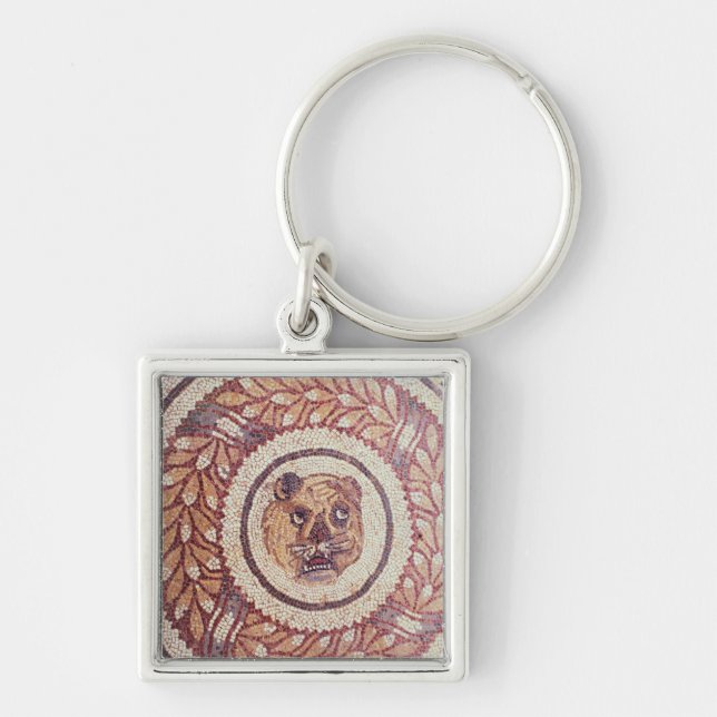 Chaveiro A cabeça do tigre, mosaico romano, século IV (Frente)