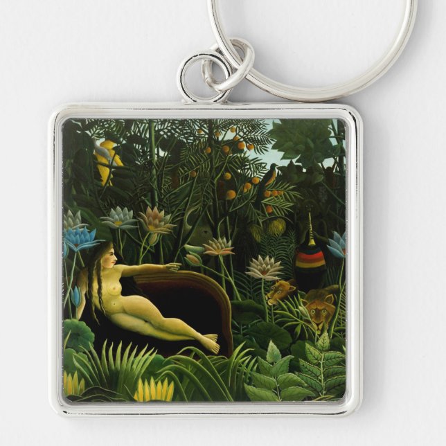 Chaveiro A cadeia-chave "O Sonho" de Rousseau (Frente)