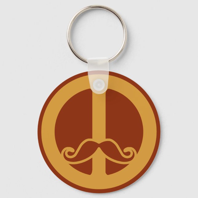 Chaveiro A cadeia-chave Peace Stache (Frente)