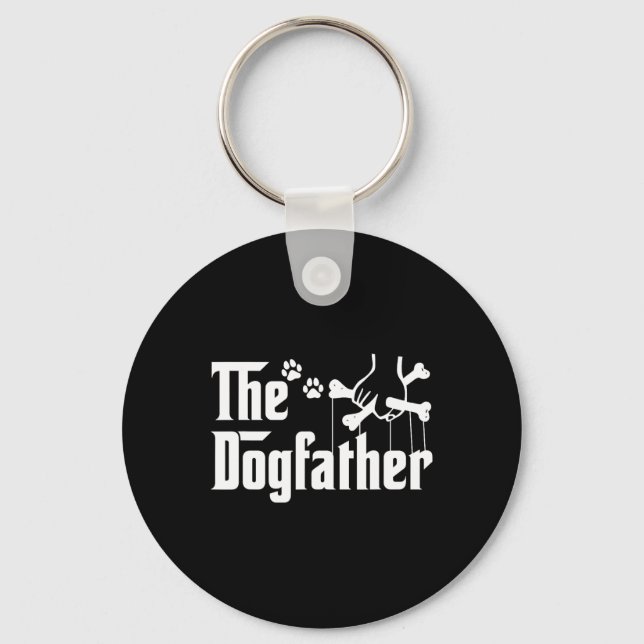 Chaveiro A Camiseta Dogfather Dia dos Pais Presente Pai de  (Frente)