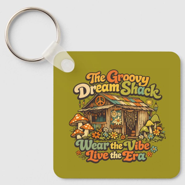 Chaveiro A Chave Quadrada Groovy Dream Shack (Frente)