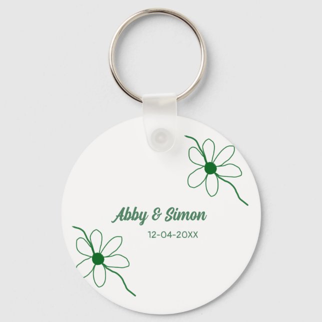 Chaveiro A combinação perfeita adiciona a textura de data d (Frente)