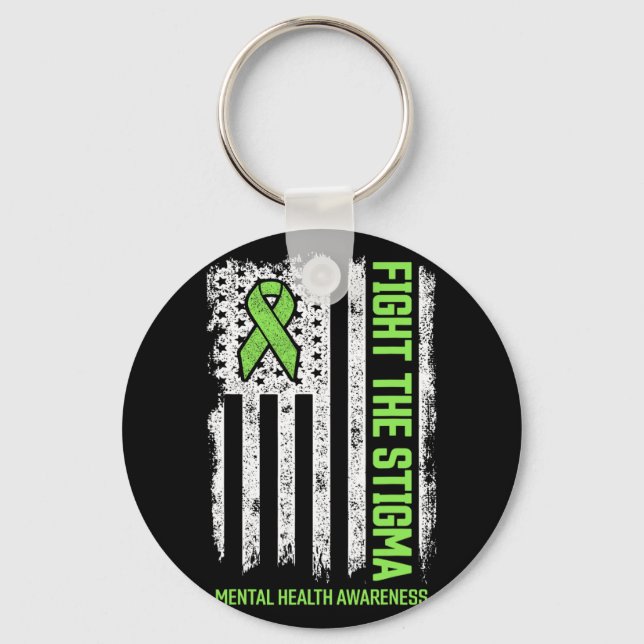 Chaveiro A Consciência Da Saúde Mental Combater O Stigma Me (Frente)