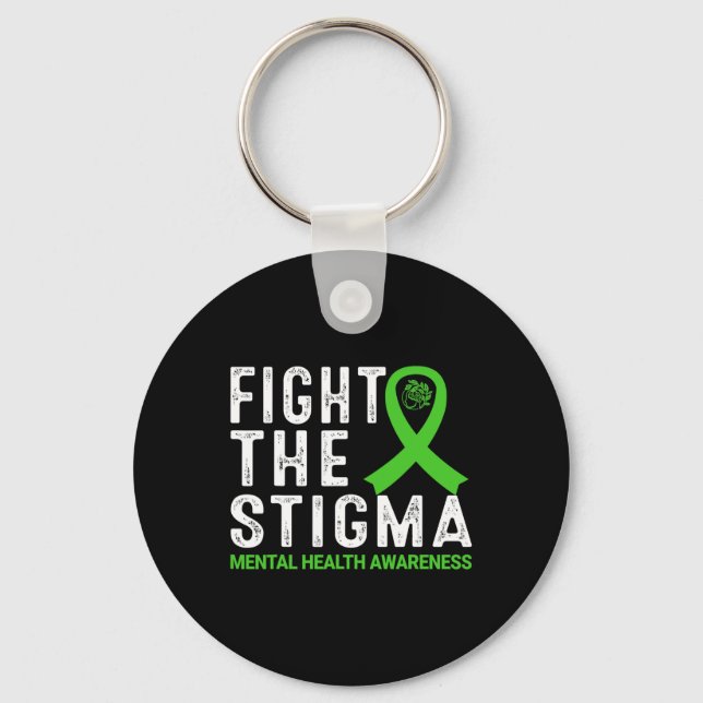 Chaveiro A Consciência da Saúde Mental do Estigma (Frente)