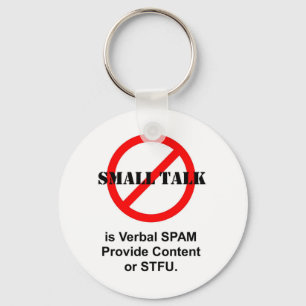 Chaveiro A conversa de circunstância é Spam verbal
