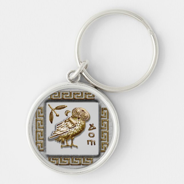 Chaveiro a coruja de athena (Frente)