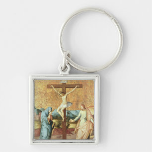 Chaveiro A crucificação com o Virgin e o St John o Ev
