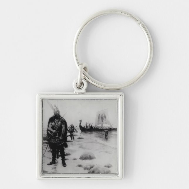 Chaveiro A descoberta de América por Leif Eriksson (Frente)