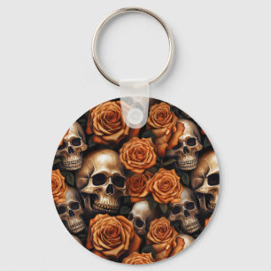 Chaveiro A Design 9 da Série Skull e Rosa
