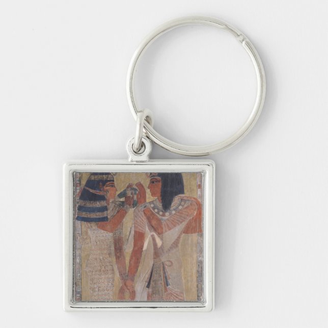 Chaveiro A deusa Hathor que coloca o colar mágico (Frente)