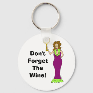 Chaveiro A diva do vinho "não esquece o vinho "