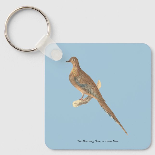 Chaveiro A Dove de Luto (Carolina Turtle Dove) NY Aves (Frente)