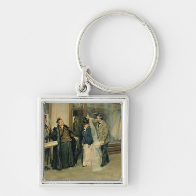 Chaveiro A escolha de presentes de casamento, 1897-98 (Frente)