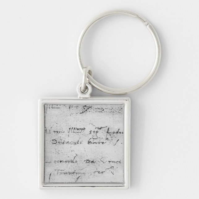 Chaveiro A escrita de Leonardo da Vinci (Frente)