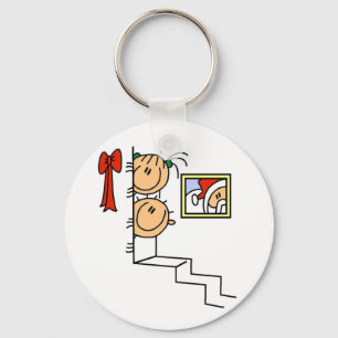 Chaveiro À espera de T-shirts e presentes de Papais noeis