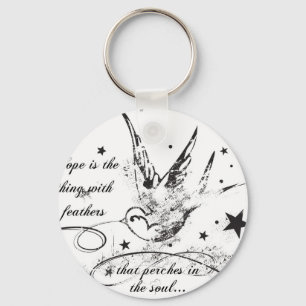 Chaveiro A esperança é a coisa com penas