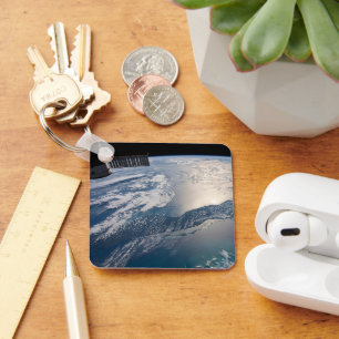 Chaveiro A Estação Espacial Internacional Acima Do Atlântic