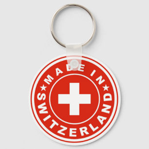 Chaveiro a etiqueta da bandeira de país do produto fez o