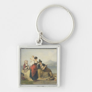 Chaveiro A família napolitana, 1865 (óleo no painel)