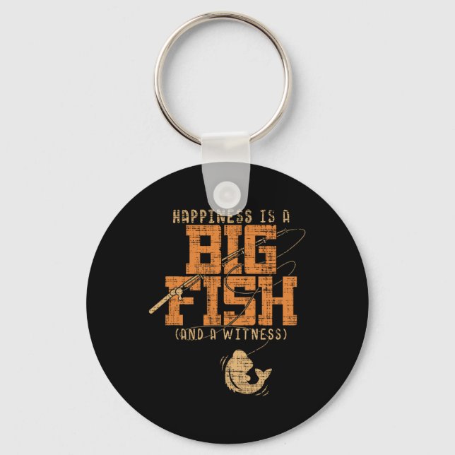 Chaveiro A Felicidade É Um Peixe Grande E Uma Testemunha -  (Frente)