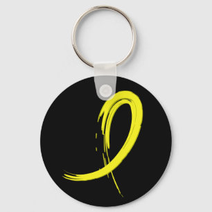 Chaveiro A fita amarela A4 do Endometriosis