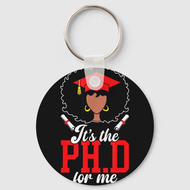 Chaveiro A formatura de phd formatura de doutor negro phdA  (Frente)
