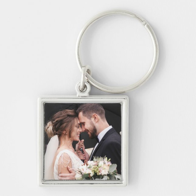 Chaveiro A Foto Personalizada Do Newlyweds (Frente)