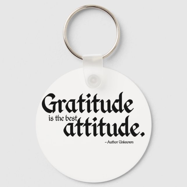 Chaveiro A gratidão é a melhor atitude (Frente)